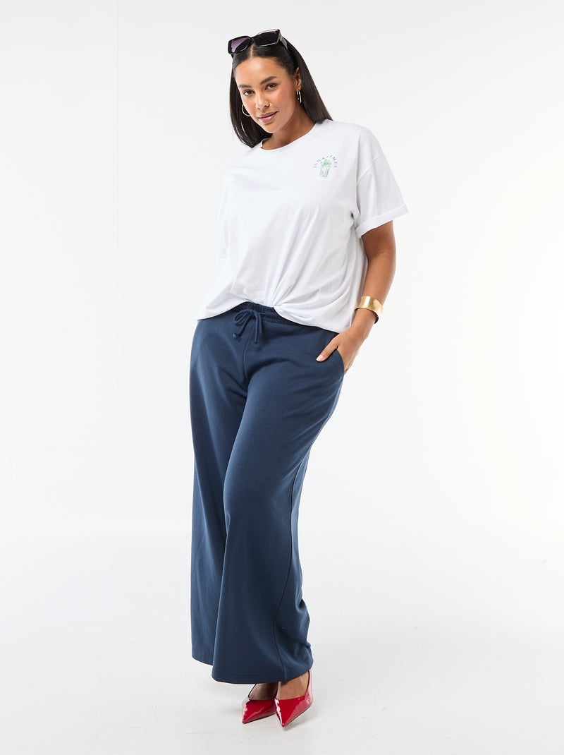 Oversized T-shirt met korte mouwen Wit - Kiabi