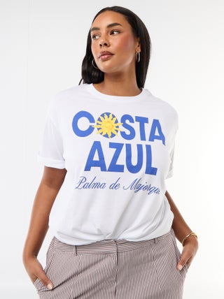 Oversized T-shirt met korte mouwen