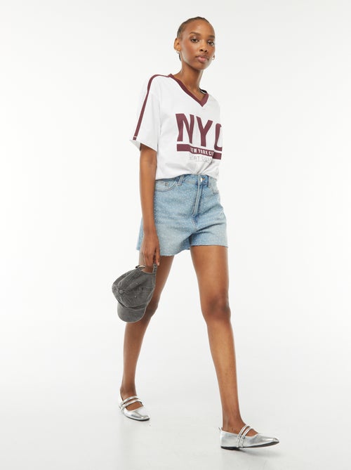 Oversized T-shirt met 'New York'-print - Kiabi