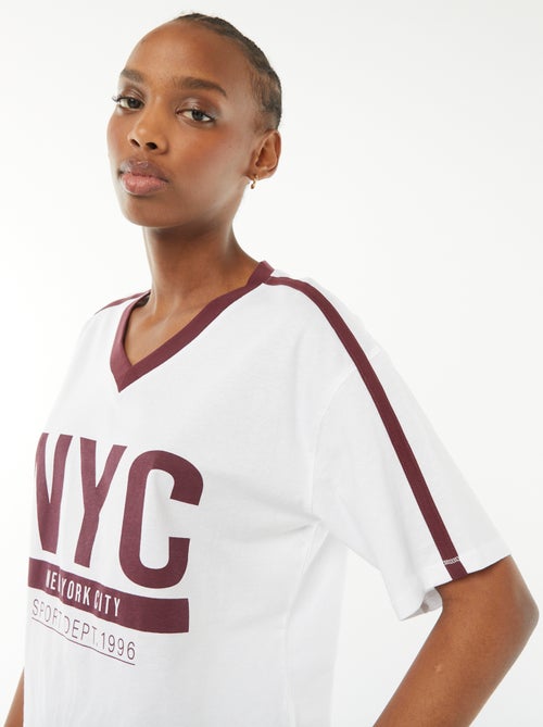 Oversized T-shirt met 'New York'-print - Kiabi