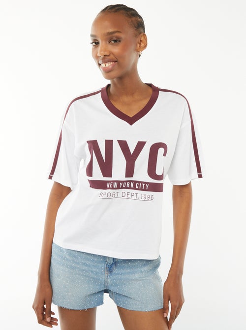 Oversized T-shirt met 'New York'-print - Kiabi