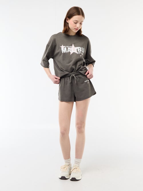 Oversized T-shirt met opschrift - Kiabi