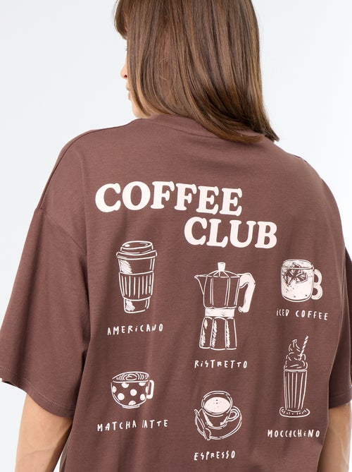 Oversized T-shirt met print op de rug - Kiabi Oversized T-shirt met print op de rug - Kiabi