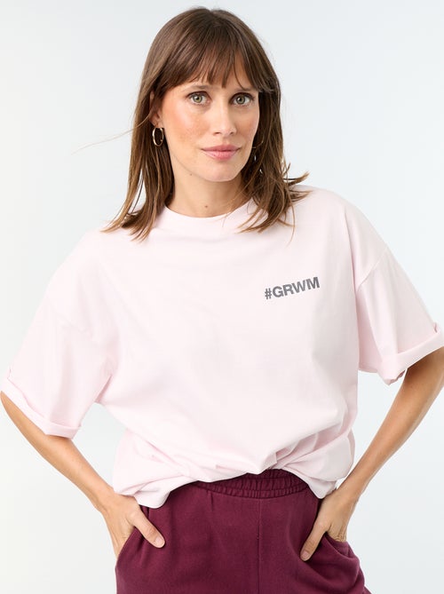 Oversized T-shirt met print op de rug - Kiabi Oversized T-shirt met print op de rug - Kiabi