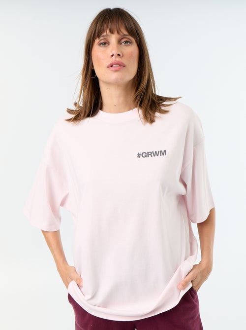 Oversized T-shirt met print op de rug - Kiabi Oversized T-shirt met print op de rug - Kiabi