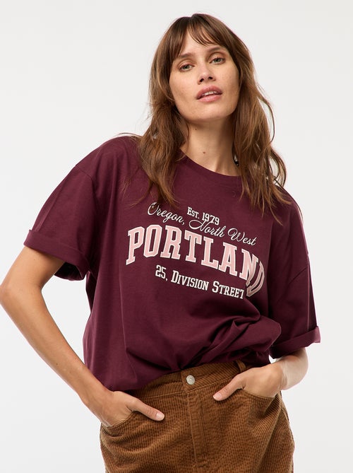 Oversized T-shirt met print - Kiabi