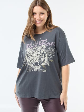 Oversized T-shirt met print