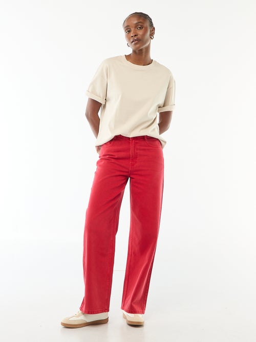 Oversized T-shirt met ronde hals - Kiabi