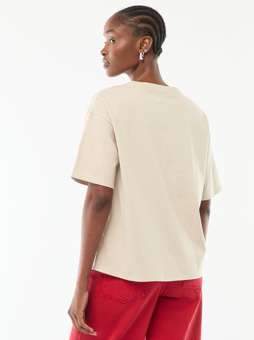 Oversized T-shirt met ronde hals - Kiabi
