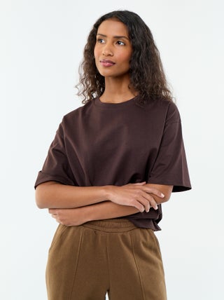 Oversized T-shirt met ronde hals