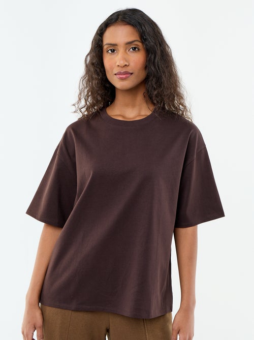 Oversized T-shirt met ronde hals - Kiabi