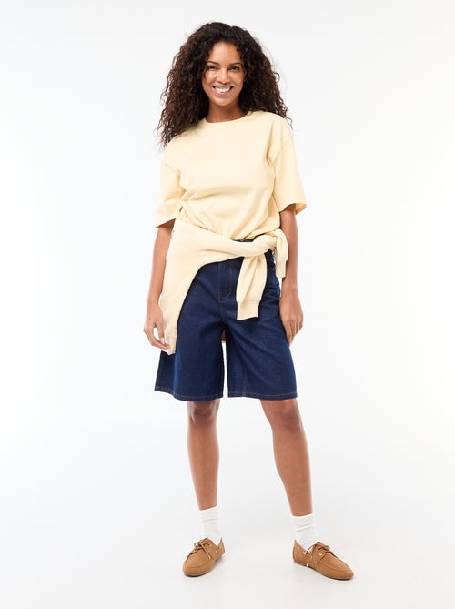 Oversized T-shirt met ronde hals - Kiabi