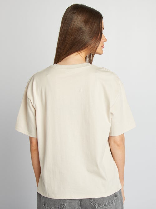 Oversized T-shirt met ronde hals - Kiabi