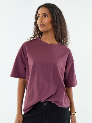 Oversized T-shirt met ronde hals