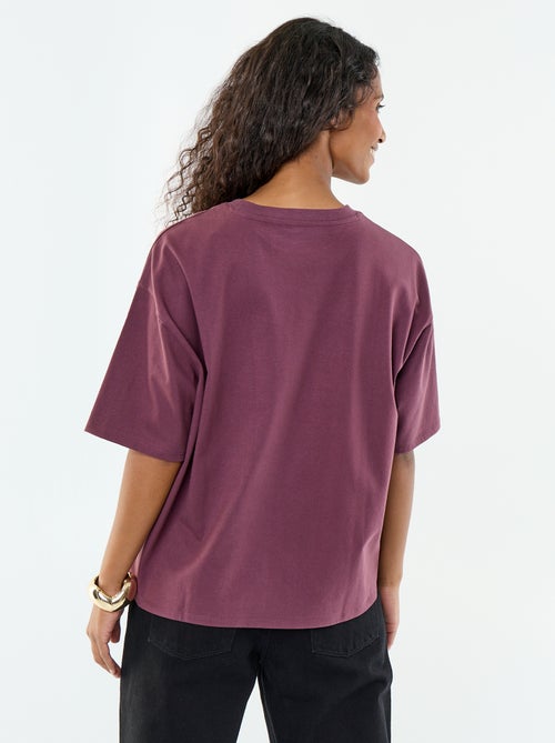 Oversized T-shirt met ronde hals - Kiabi