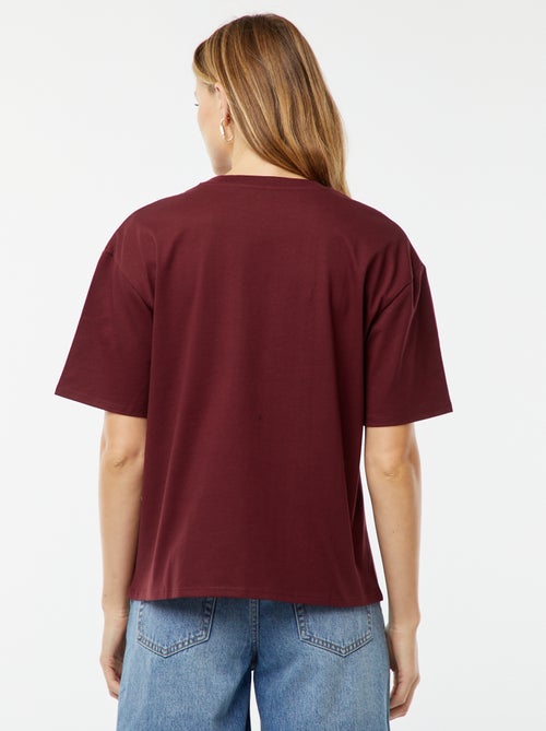 Oversized T-shirt met ronde hals - Kiabi Oversized T-shirt met ronde hals - Kiabi