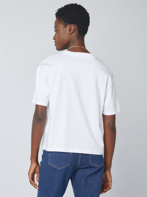 Oversized T-shirt met ronde hals - Kiabi