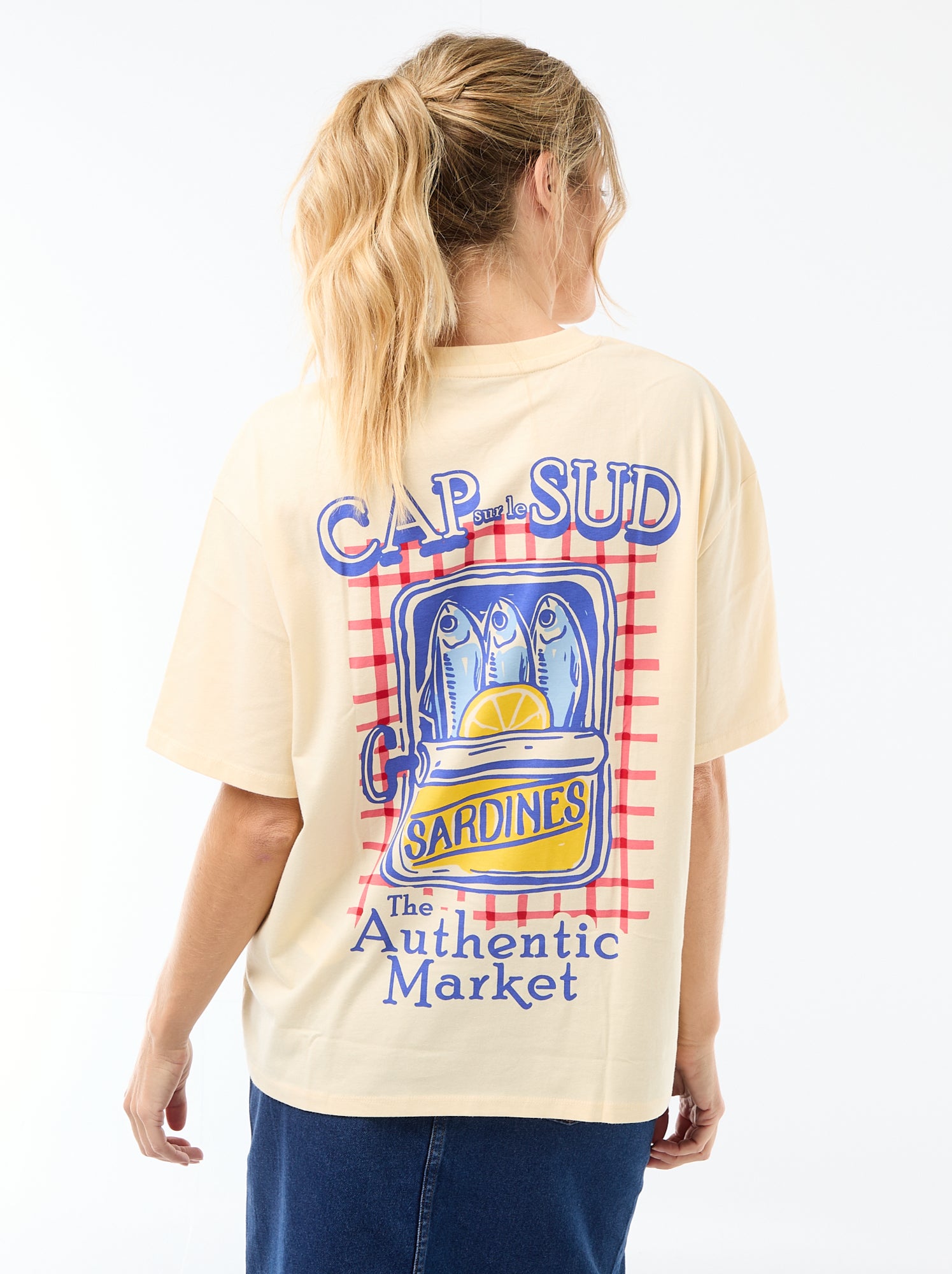 Oversized T-shirt met tekst