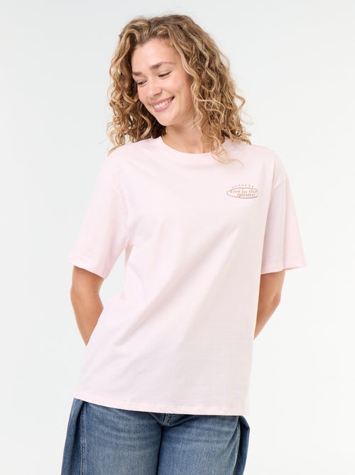 Oversized T-shirt met tekst - Kiabi Oversized T-shirt met tekst - Kiabi