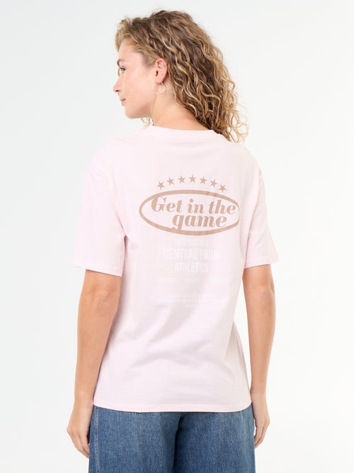 Oversized T-shirt met tekst - Kiabi Oversized T-shirt met tekst - Kiabi