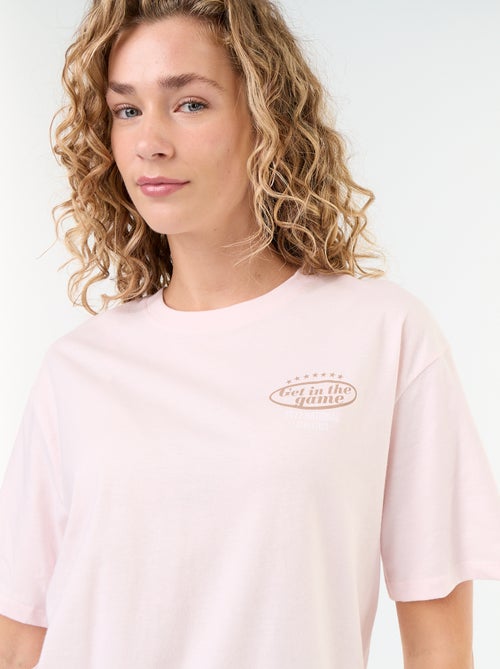 Oversized T-shirt met tekst - Kiabi Oversized T-shirt met tekst - Kiabi