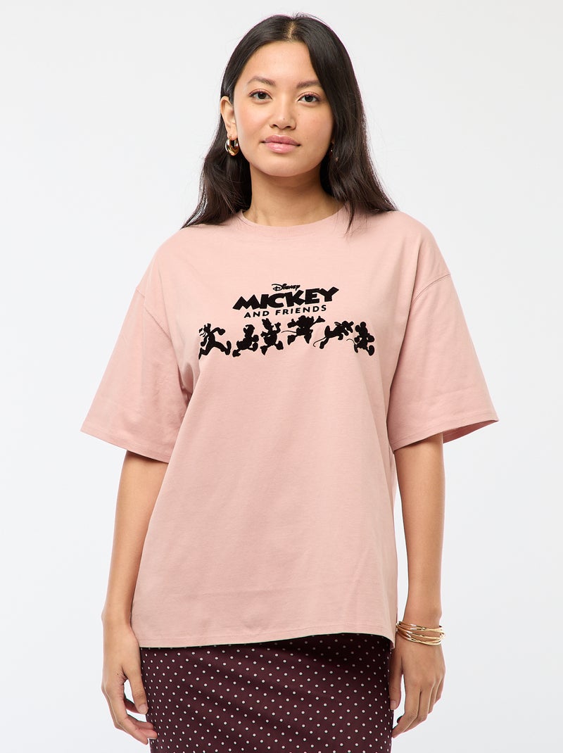 Oversized T-shirt 'Mickey' Rood - Kiabi