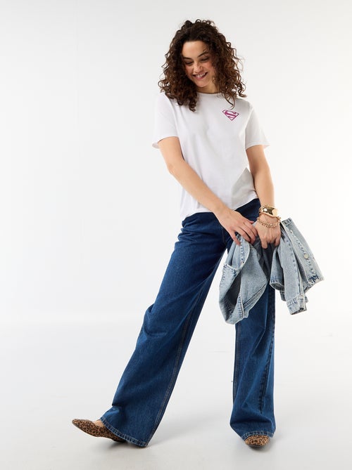 Oversized T-shirt 'Supergirl' 'DC Comics' met korte mouwen - Kiabi