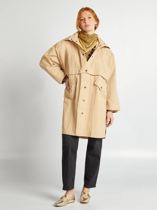 Oversized trenchcoat met 2-in-1-effect - Kiabi