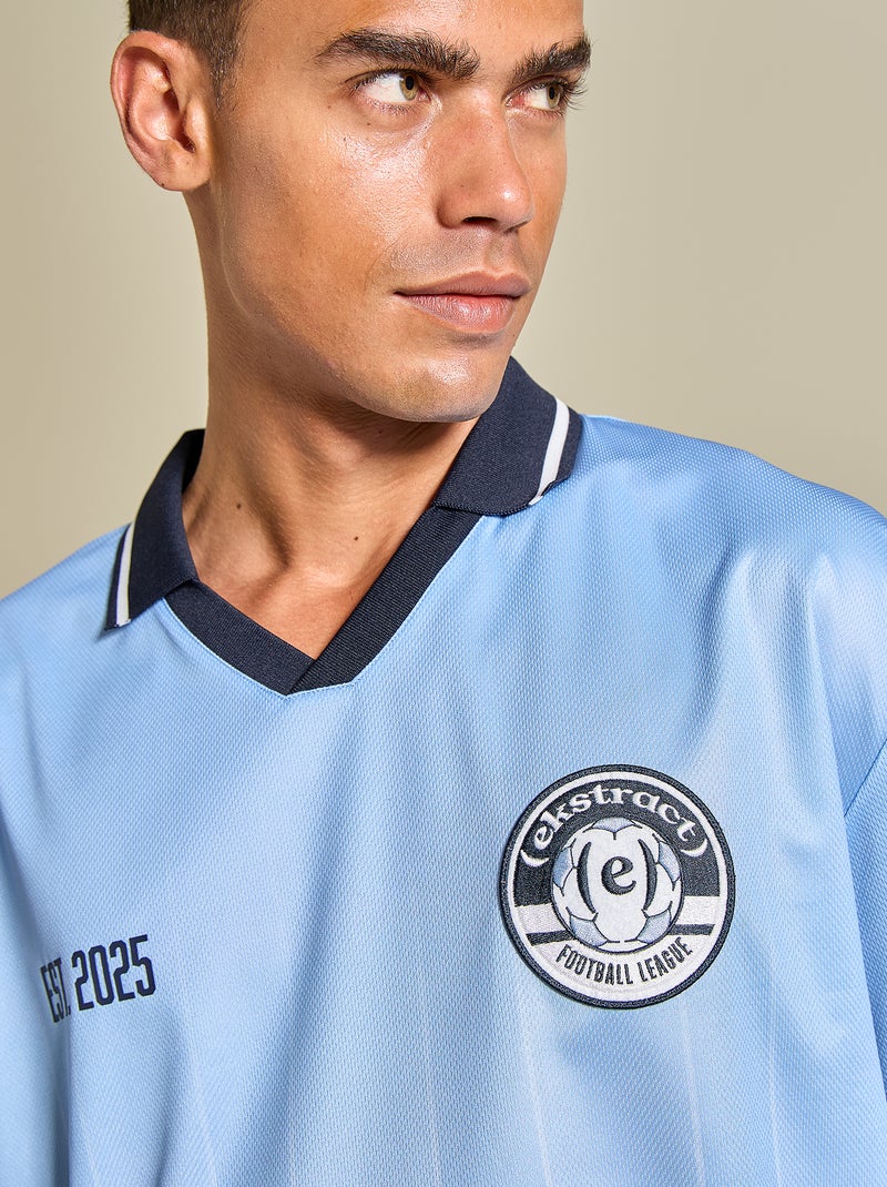 Oversized voetbal T-shirt - (ekstract) Blauw - Kiabi