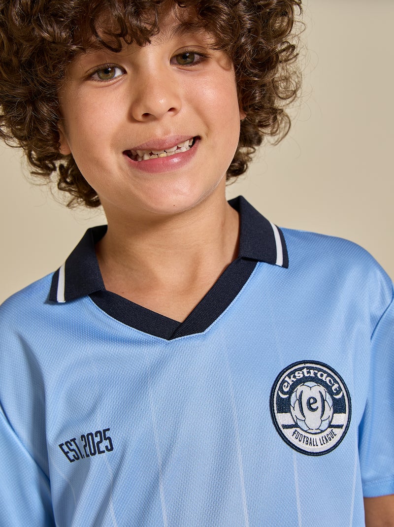 Oversized voetbal-T-shirt - (ekstract) Blauw - Kiabi