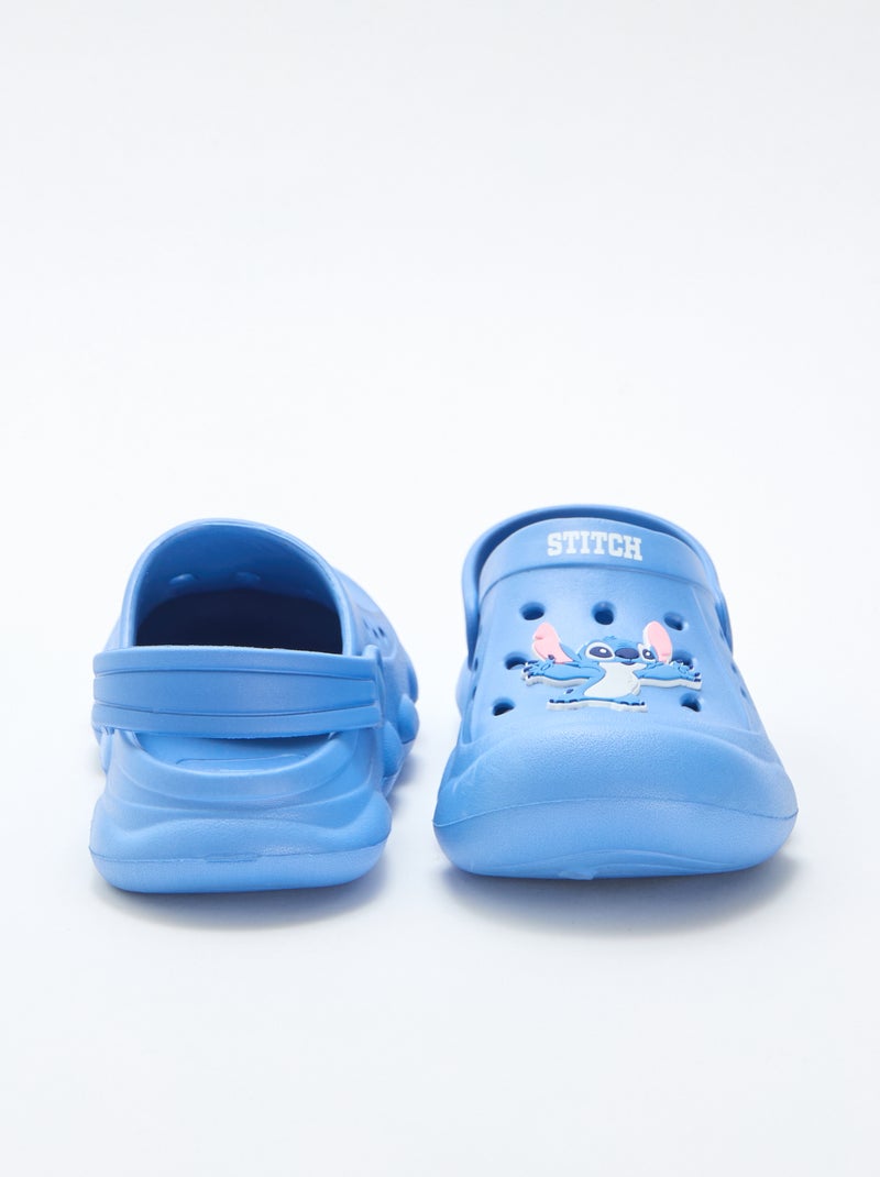 Paar 'Disney' 'Stitch' muiltjes, effen Blauw - Kiabi