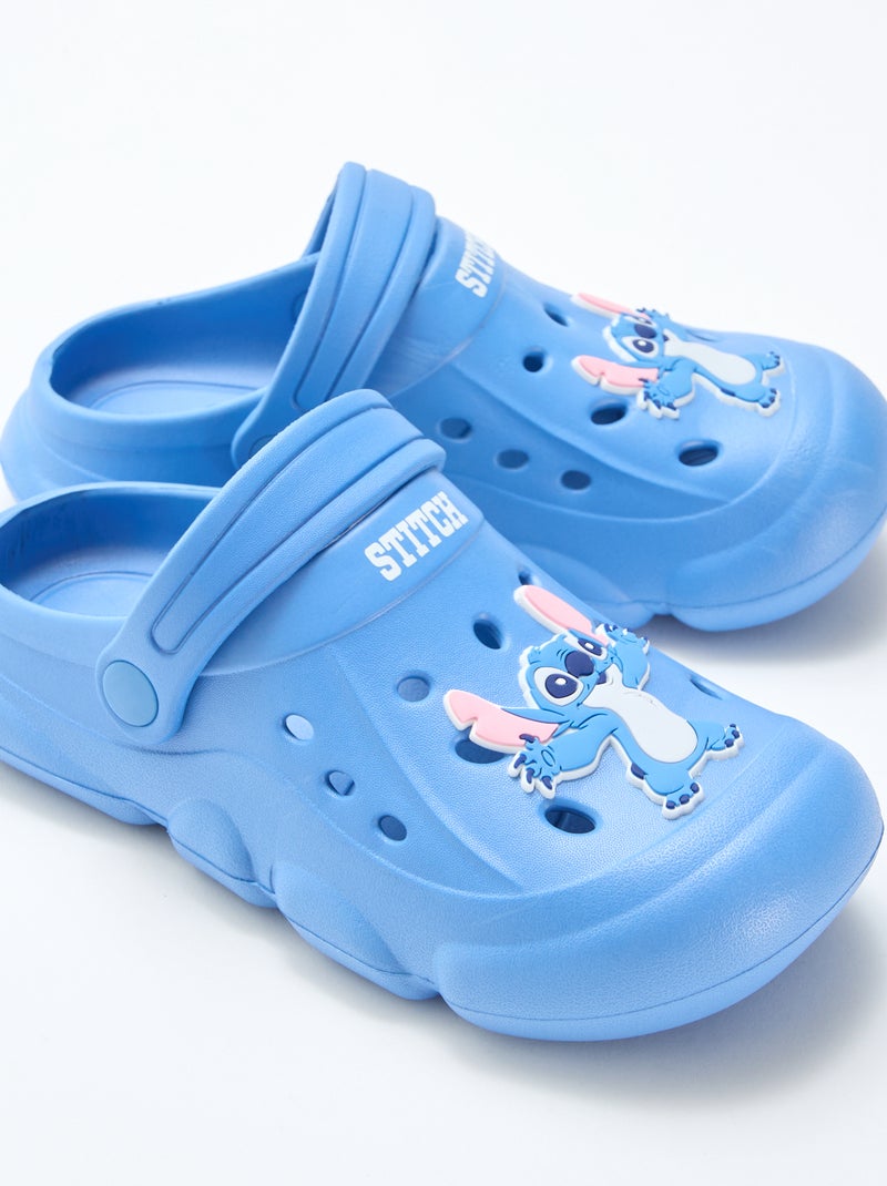 Paar 'Disney' 'Stitch' muiltjes, effen Blauw - Kiabi