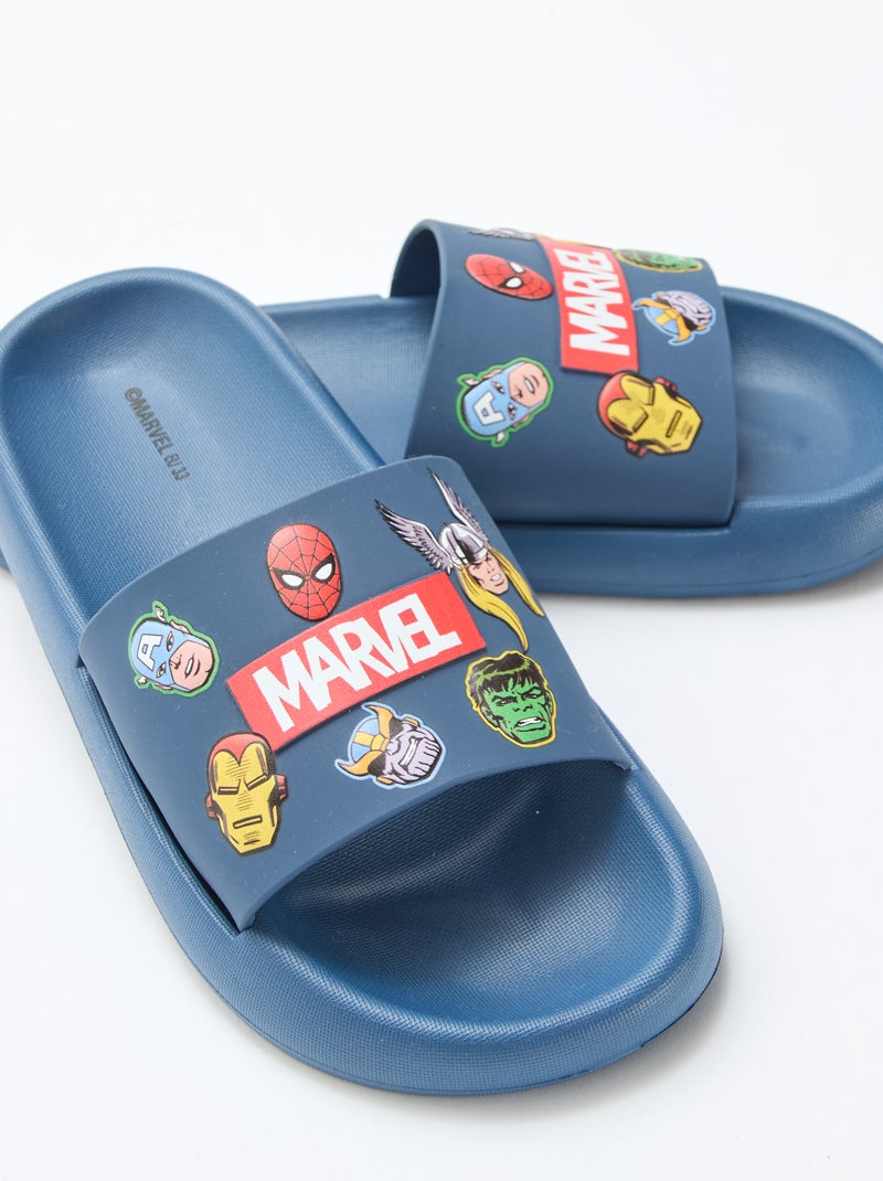 Paar geanimeerde muiltjes 'Marvel' 'Avengers' Zwart - Kiabi