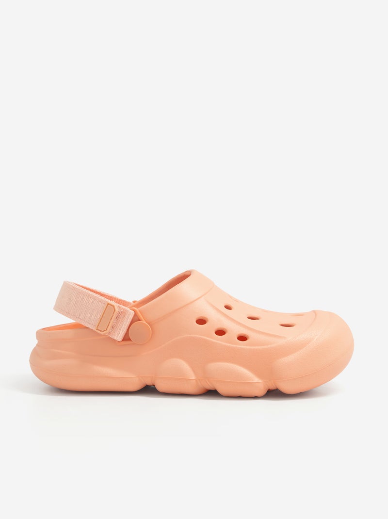 Paar gesloten mules voor het strand Oranje - Kiabi