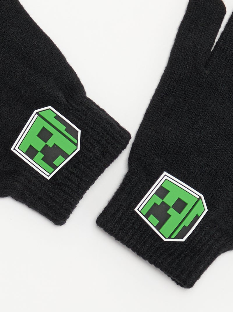 Paar 'Minecraft'-handschoenen Zwart - Kiabi