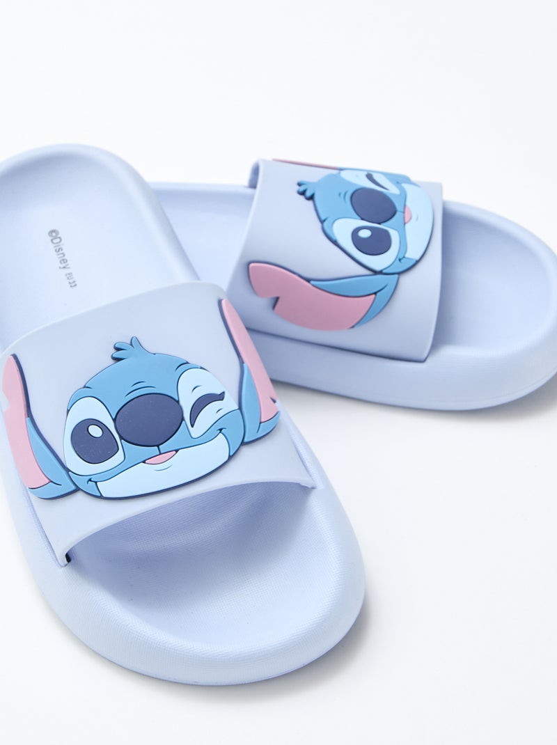 Paar slippers 'Disney' 'Stitch' effen Blauw - Kiabi