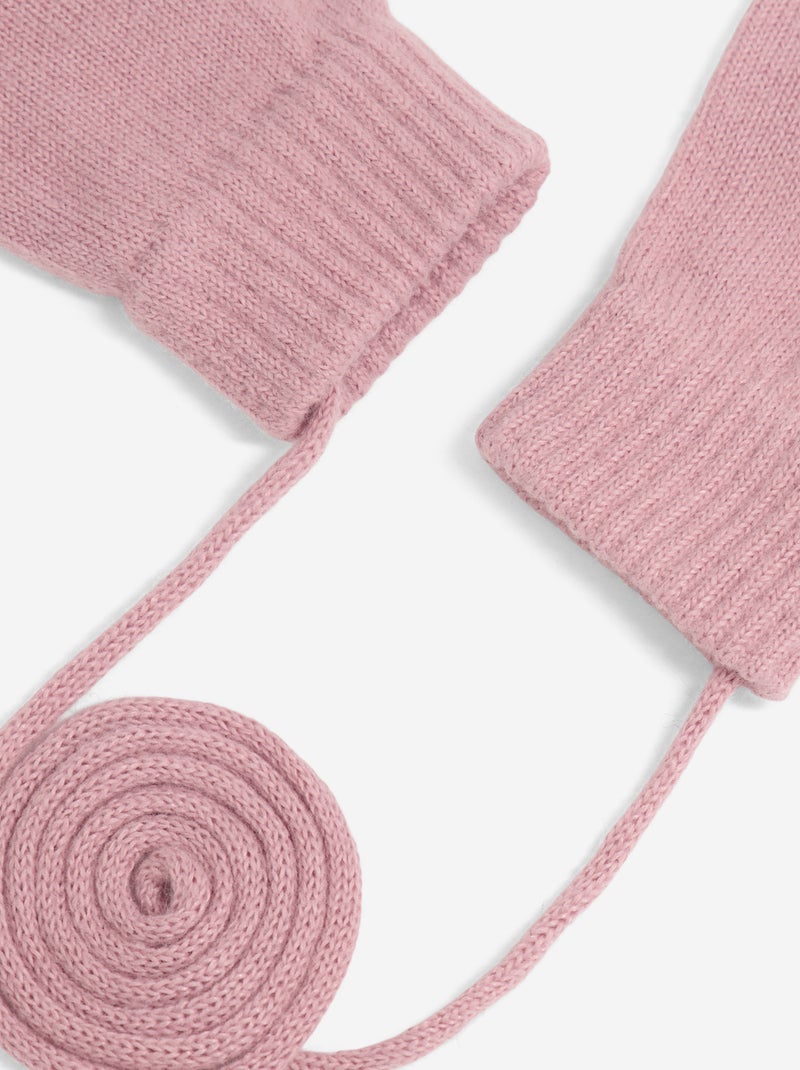 Paar wanten met koord Rose - Kiabi