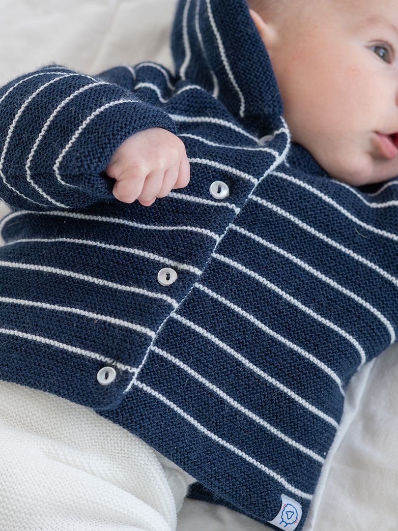 Paletot van tricot La Manufacture de Layette BLAUW Kiabi