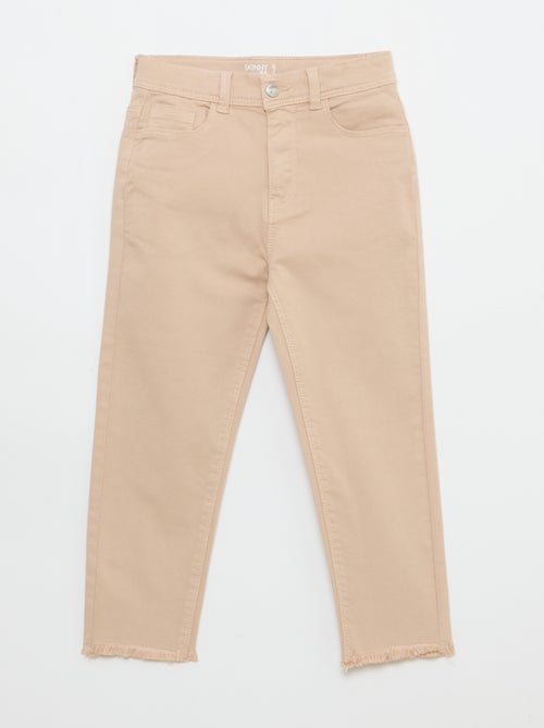 Pantalon met afgesneden randen - Kiabi