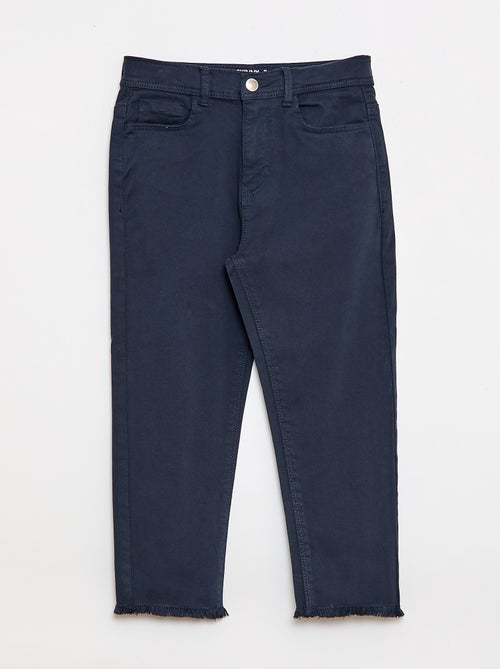Pantalon met afgesneden randen - Kiabi