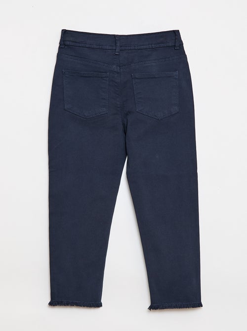Pantalon met afgesneden randen - Kiabi