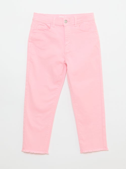 Pantalon met afgesneden randen - Kiabi