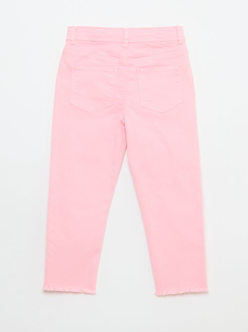 Pantalon met afgesneden randen - Kiabi
