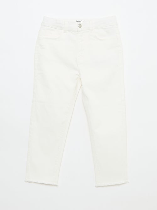 Pantalon met afgesneden randen - Kiabi