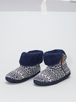 Pantoffellaarzen van tricot - Kiabi