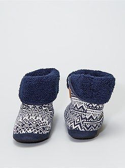 Pantoffellaarzen van tricot - Kiabi