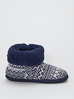 Pantoffellaarzen van tricot - Kiabi
