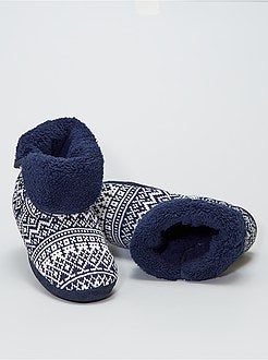 Pantoffellaarzen van tricot - Kiabi
