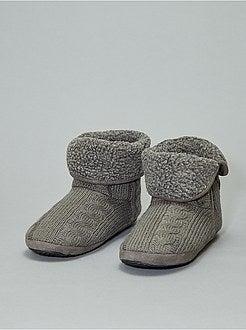 Pantoffellaarzen van tricot - Kiabi