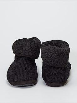 Pantoffellaarzen van tricot - Kiabi